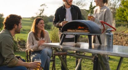 Four a pizza a gaz Delivita Diavolo bleu chez Barbecue and co_4